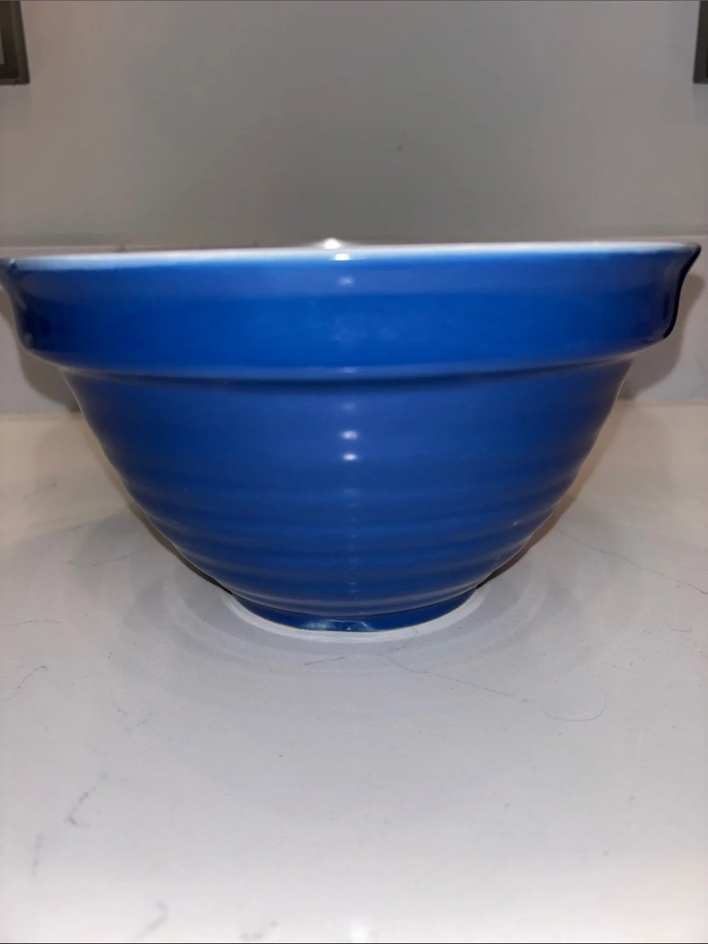SALE-WCL China pottery Blue  Mixing Bowl